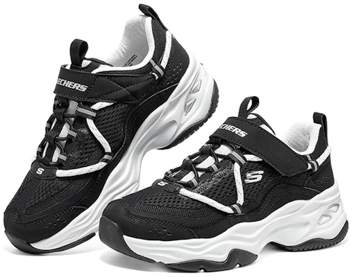 (JR) Skechers D'Lites 4.0 'Hitam Putih' 302587L-BKW Shop (JR) Skechers D'Lites 4.0 'Hitam Putih' 302587L-BKW