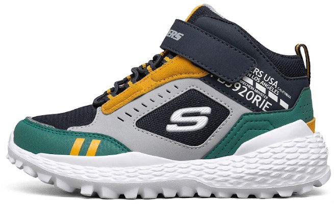 Preschool Skechers Casual Shoes Blue Green 660083L NVGR