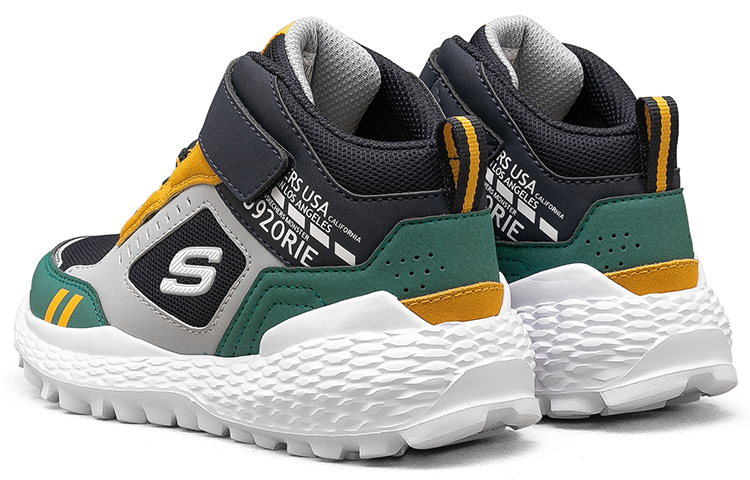 (Youth) Skechers Los Angeles Sport Shoes 'Grey Navy Green' 圖 5