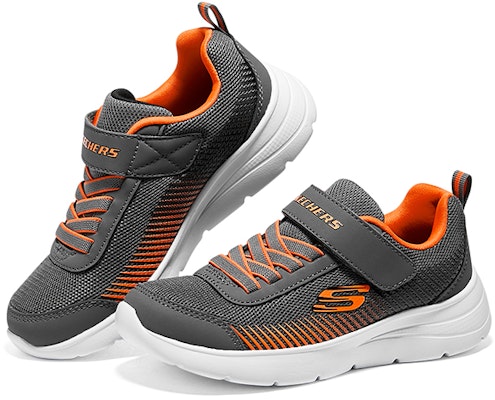 (Youth) Skechers Microspec Gorza Shoes 'Grey Orange' 415016L-GYOR Shop (Youth) Skechers Microspec Gorza Shoes 'Grey Orange' 415016L-GYOR