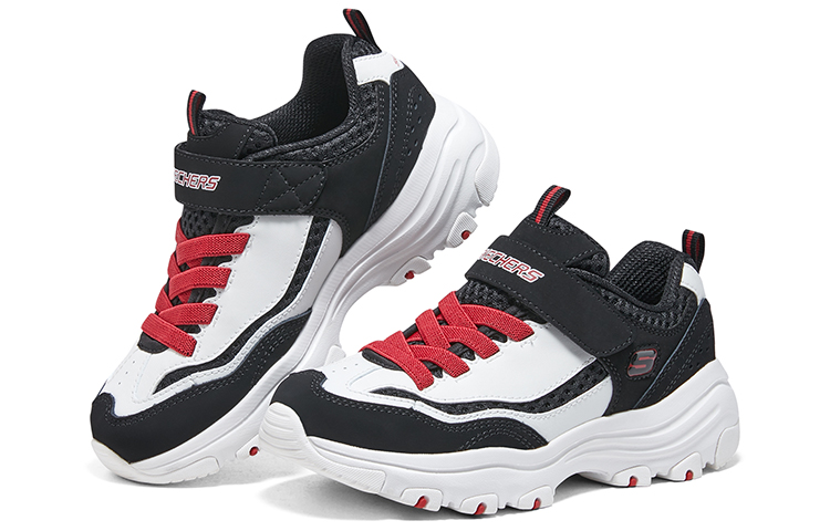 (Youth) Skechers DLITES 1.0 'White Black Red' 圖 4