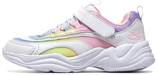 大童 Skechers 舒適百搭 耐磨減震 兒童休閒鞋 白粉色 Buy 大童 Skechers 舒適百搭 耐磨減震 兒童休閒鞋 白粉色
