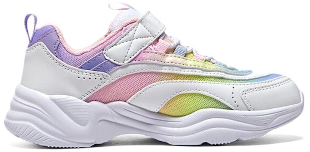 大童 Skechers 舒適百搭 耐磨減震 兒童休閒鞋 白粉色 Order 大童 Skechers 舒適百搭 耐磨減震 兒童休閒鞋 白粉色