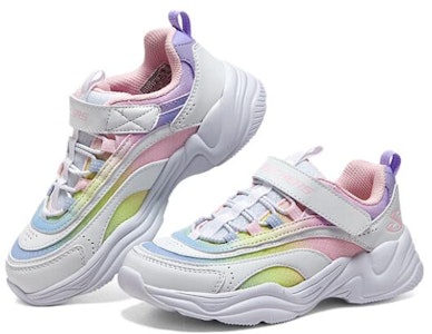 大童 Skechers 舒適百搭 耐磨減震 兒童休閒鞋 白粉色 Lookbook 大童 Skechers 舒適百搭 耐磨減震 兒童休閒鞋 白粉色