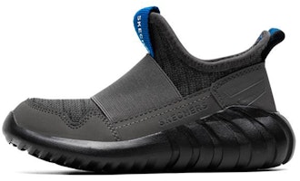 (Preschool) Skechers Casual Slip-On Sneaker 'Grey Black' 97691L-CCBK (Preschool) Skechers Casual Slip-On Sneaker 'Grey Black' 97691L-CCBK