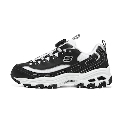 (PS) Skechers Casual Sneaker 'Black White'