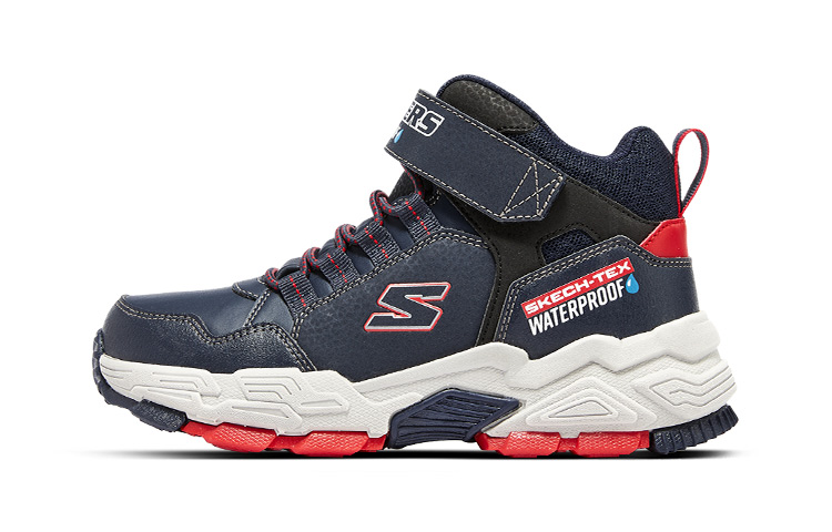 (Preschool) Skechers Casual Sneaker 'Blue Black White' 406418L-NVRD