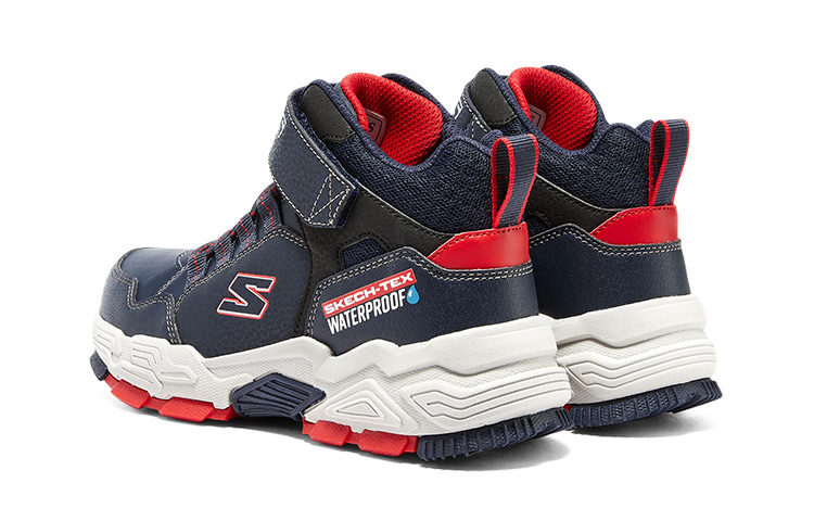 Shop (PS) Sneaker Kasual Skechers 'Biru Hitam Putih' 406418L-NVRD