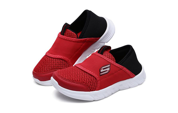 Lookbook (Preschool) Skechers Comfy Flex Slip-On 'Red Black' 660022L-RDBK