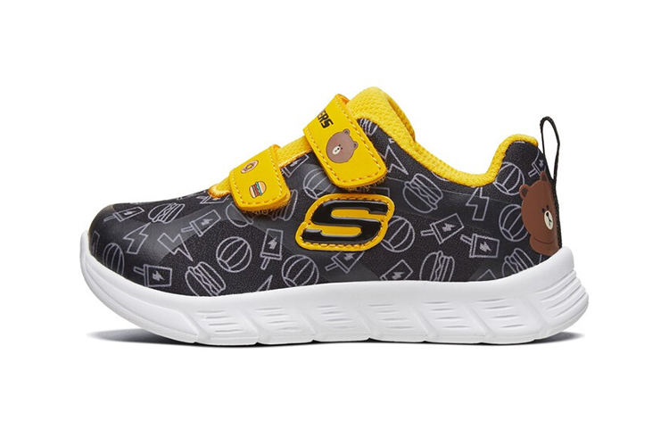 (Preschool) Skechers Comfy Flex Sneakers Yellow 660044N-BKYL