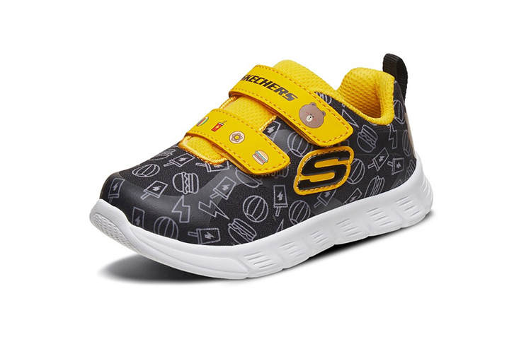Order (Preschool) Skechers Comfy Flex Sneakers Yellow 660044N-BKYL