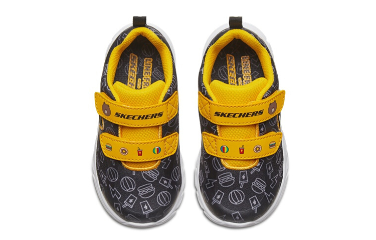 Lookbook (Preschool) Skechers Comfy Flex Sneakers Yellow 660044N-BKYL