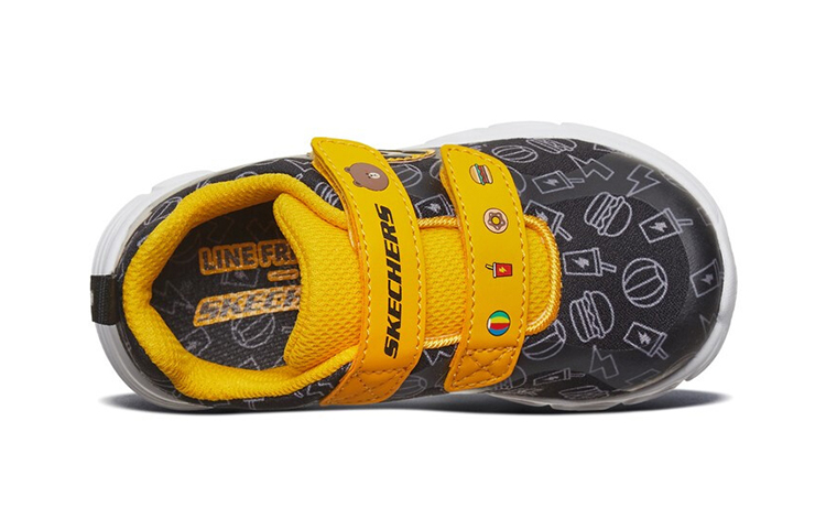 Shop (Preschool) Skechers Comfy Flex Sneakers Yellow 660044N-BKYL