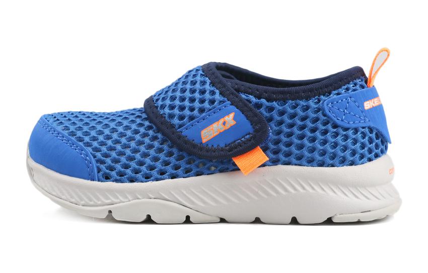 (Preschool) Skechers Comfy Grip 'Blue White' 660059N-BLNV