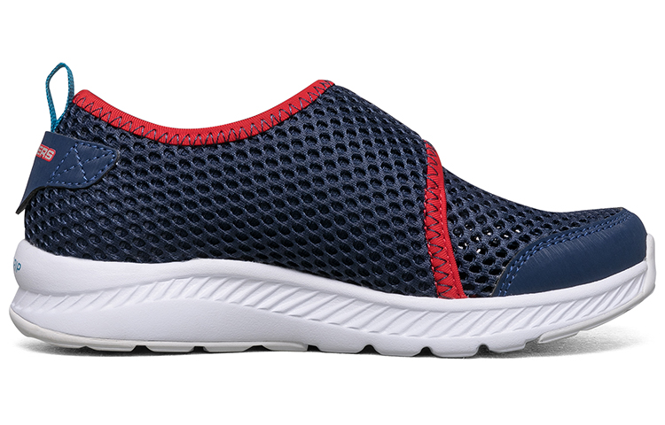 Order (Preschool) Skechers Comfy Grip 'Blue White' 660059L-NVRD