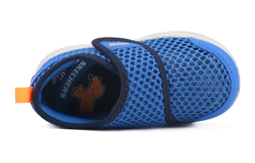 Lookbook (Preschool) Skechers Comfy Grip 'Blue White' 660059N-BLNV