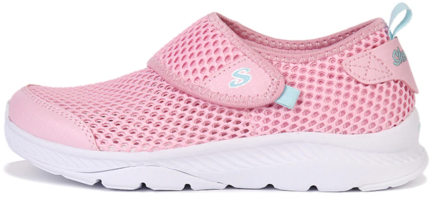 (Preschool) Skechers Comfy Grip Running Shoes 'Pink Magic Tape' 664152L-PKAQ Buy (Preschool) Skechers Comfy Grip Running Shoes 'Pink Magic Tape' 664152L-PKAQ