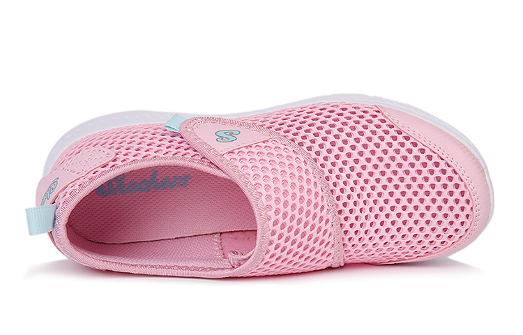 Lookbook (Preschool) Skechers Comfy Grip Running Shoes 'Pink Magic Tape' 664152L-PKAQ