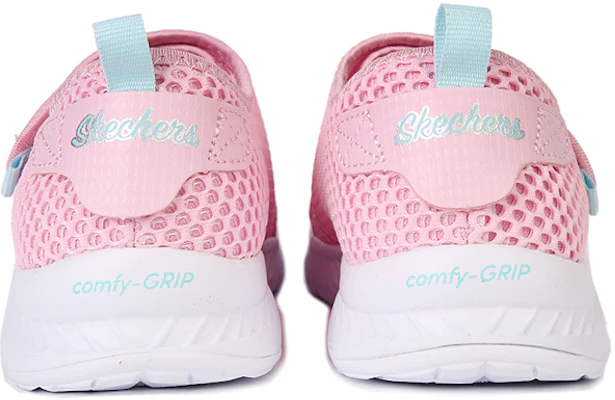 (Preschool) Skechers Comfy Grip Running Shoes 'Pink Magic Tape' 664152L-PKAQ Shop (Preschool) Skechers Comfy Grip Running Shoes 'Pink Magic Tape' 664152L-PKAQ