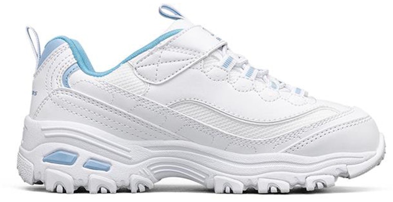 (Preschool) Skechers D'lites 1.0 Low-Running Shoes - White 664180L-WHT Order (Preschool) Skechers D'lites 1.0 Low-Running Shoes - White 664180L-WHT