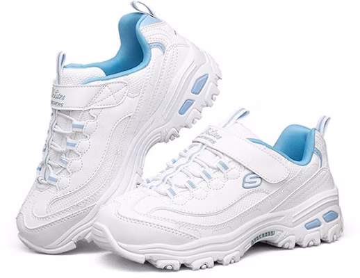 (Preschool) Skechers D'lites 1.0 Low-Running Shoes - White 664180L-WHT Lookbook (Preschool) Skechers D'lites 1.0 Low-Running Shoes - White 664180L-WHT