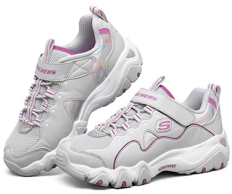 (PS) Skechers D'Lites 2.0 'Kelabu Ungu Velcro' 664175L-GYPR Lookbook (PS) Skechers D'Lites 2.0 'Kelabu Ungu Velcro' 664175L-GYPR