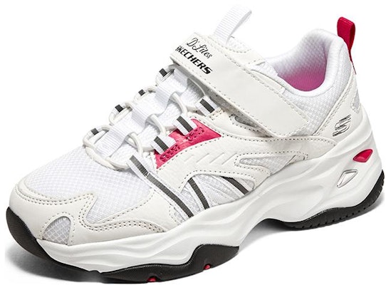大童 Skechers D' LITES 4.0 防滑減震 兒童休閒鞋 白紅 Lookbook 大童 Skechers D' LITES 4.0 防滑減震 兒童休閒鞋 白紅