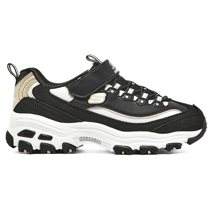 Order (PS) スケッチャーズ D'Lites ブラックゴールド 302526L-BKNT