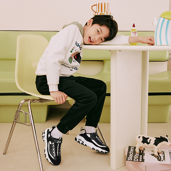 Sizing (PS) スケッチャーズ D'Lites ブラックゴールド 302526L-BKNT