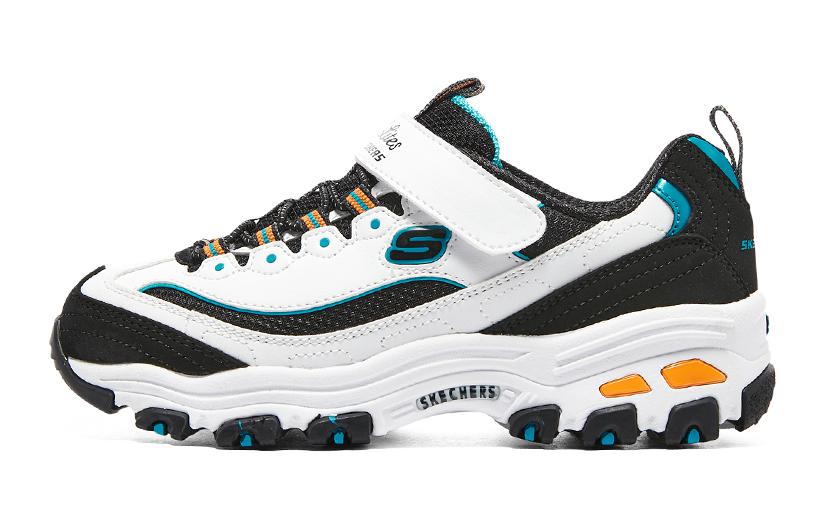 (PS) Skechers D'Lites 'Black White Yellow'