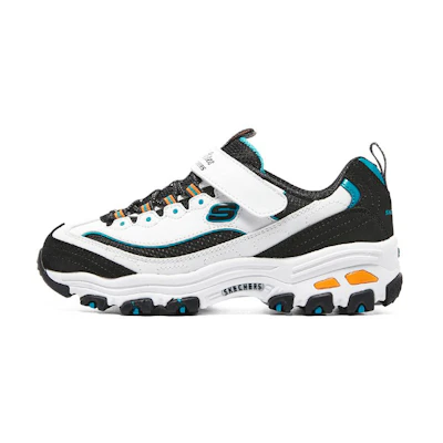(PS) Skechers D'Lites 'Black White Yellow'