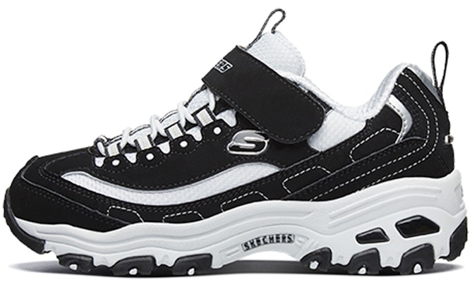 (Preschool) Skechers D'Lites Low-Top Running Shoes K White/Black 996212L-BKW Buy (Preschool) Skechers D'Lites Low-Top Running Shoes K White/Black 996212L-BKW