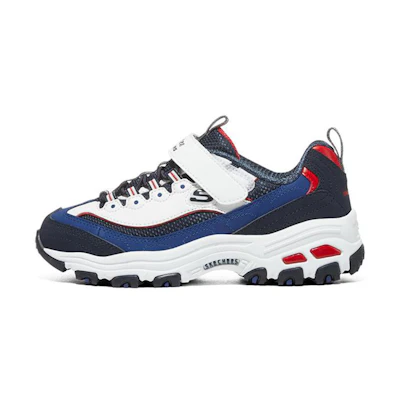 (PS) Skechers D'Lites 'White Blue'