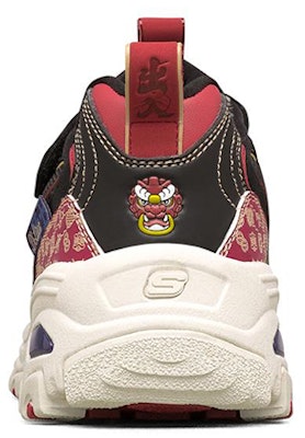 大童 Skechers D‘Lites 新年系列 低筒運動鞋 黑紅 Shop 大童 Skechers D‘Lites 新年系列 低筒運動鞋 黑紅