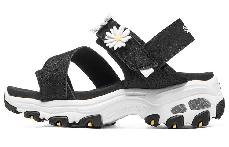 (Preschool) Skechers D'Lites Kids 'Black White' 303100L-BLK