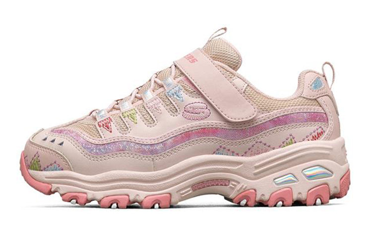 (Youth) Skechers D'lites Shoes 'Pink Multi'