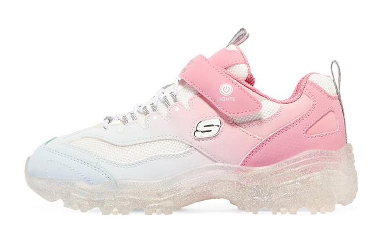 (Youth) Skechers Ice D'lites 'White Pink'
