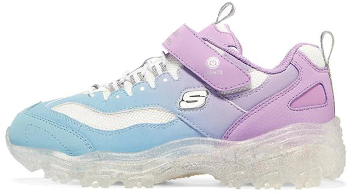 大童 Skechers 冰酷燈 D‘lites 閃燈運動休閒鞋 藍紫 Buy 大童 Skechers 冰酷燈 D‘lites 閃燈運動休閒鞋 藍紫