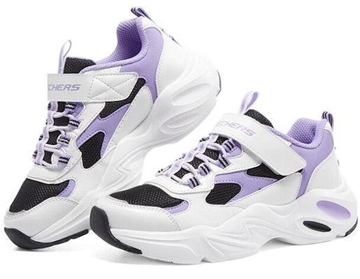 (Youth) Skechers Sport Shoes 'White Black Purple' 303901L-WBPR Lookbook (Youth) Skechers Sport Shoes 'White Black Purple' 303901L-WBPR
