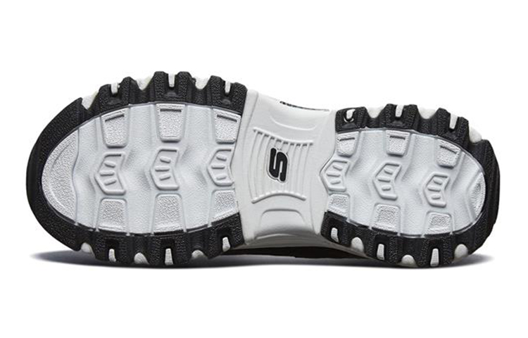 Purchase (PS) Skechers D''Lites Lage Hardloopschoenen - Zwart/Wit/Zilver 80579L-BLK