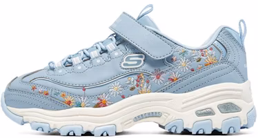 (Preschool) Skechers D'Lites Low 'Blue Magic Strap' 302525L-BLU (Preschool) Skechers D'Lites Low 'Blue Magic Strap' 302525L-BLU
