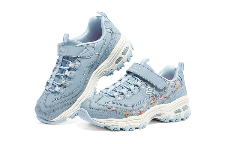 Lookbook (PS) 스케쳐스 딜라이트 로우 "블루 매직 스트랩" (Skechers D'Lites Low "Blue Magic Strap") 302525L-BLU