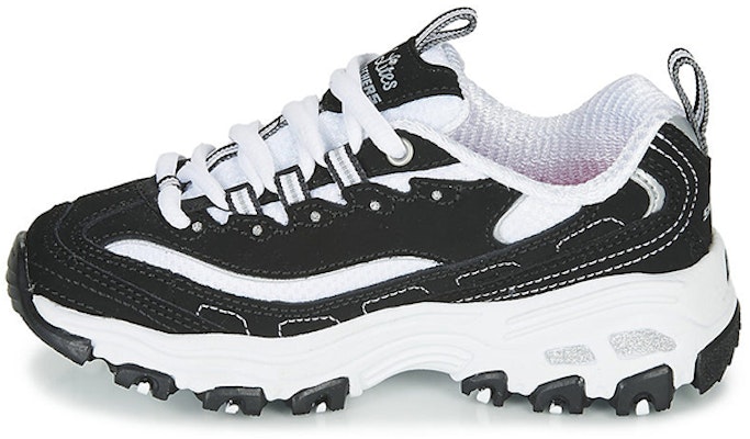大童 Skechers D‘lites 防滑透氣 低筒休閒老爹鞋 黑白 Buy 大童 Skechers D‘lites 防滑透氣 低筒休閒老爹鞋 黑白