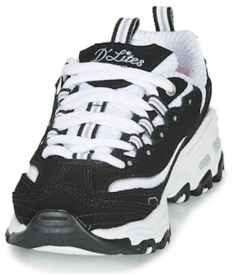 大童 Skechers D‘lites 防滑透氣 低筒休閒老爹鞋 黑白 Lookbook 大童 Skechers D‘lites 防滑透氣 低筒休閒老爹鞋 黑白