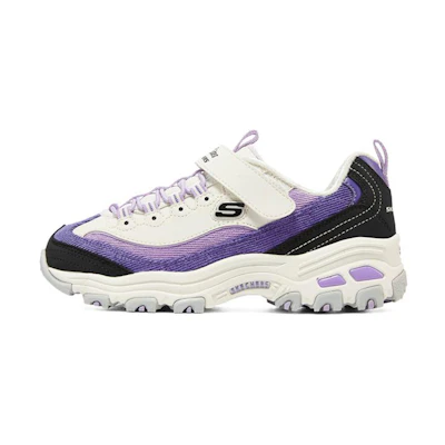(Youth) Skechers D'Lites 'Purple White Black'