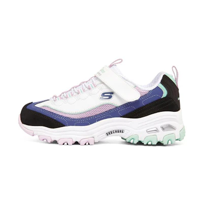 (Youth) Skechers D'Lites 'White Blue Pink'