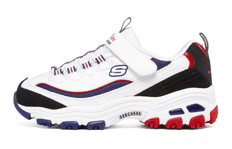Buy (JR) 스케쳐스 딜라이트 화이트/블루/레드 (Skechers D'Lites 화이트/블루/레드) 302536L-WNVR