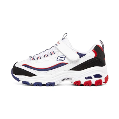 (Youth) Skechers D'Lites 'White Blue Red'