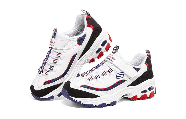 (Youth) Skechers D'Lites 'White Blue Red' 圖 3