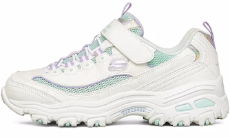 (Preschool) Skechers DLites K 'White Purple' 302504L-WLV (Preschool) Skechers DLites K 'White Purple' 302504L-WLV